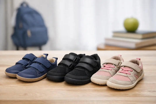 Ejemplos de calzado escolar barefoot para niños
