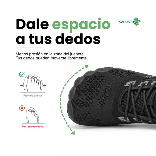 La importancia de una puntera amplia para tus pies
