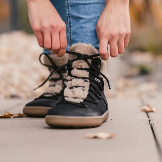 Zapatos de Invierno Mujer Barefoot Forradas con Borrego