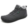 Botines barefoot mujer Saguaro Will II gris con forro térmico y suela flexible.