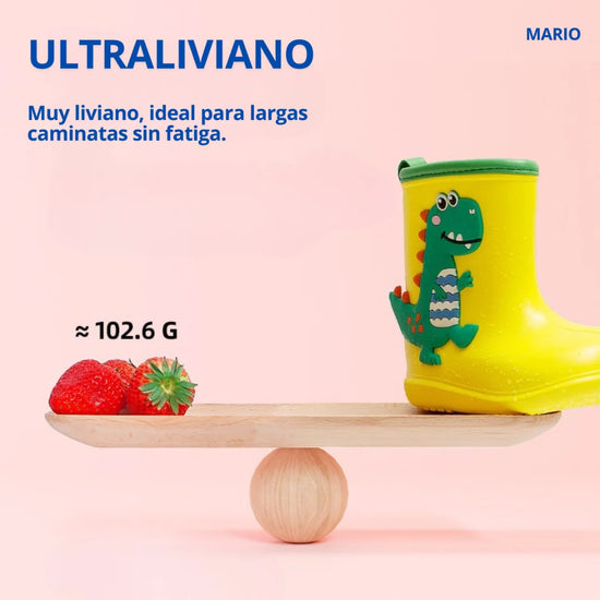 Calzado ergonómico para bebe ultraliviano de 102.6g modelo Mario.