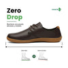 Saguaro Dream III cafe zero drop — zapatilla barefoot suela plana vista trasera Chile