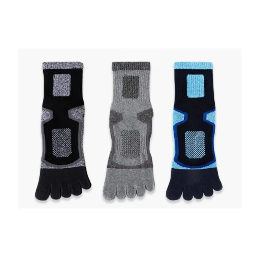 Set 3 colores calcetines de dedos largos térmicos para invierno.