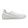 Zapatilla Sowilo Kenaz blanca vista lateral interna con acabado minimalista barefoot.