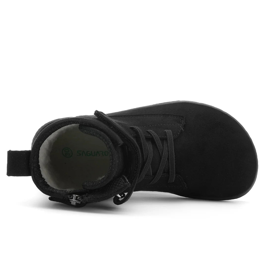 Vista superior que muestra el espacio ergonómico para el movimiento de los dedos.