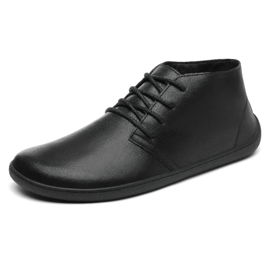 Zapato minimalista hombre Saguaro Noble I negro, estilo formal en cuero sintético.