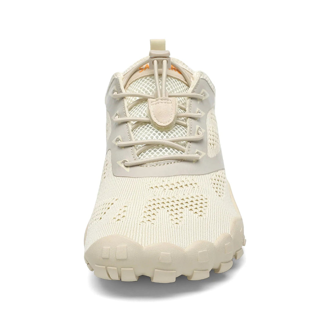 Zapatilla Saguaro Smart I beige vista frontal.