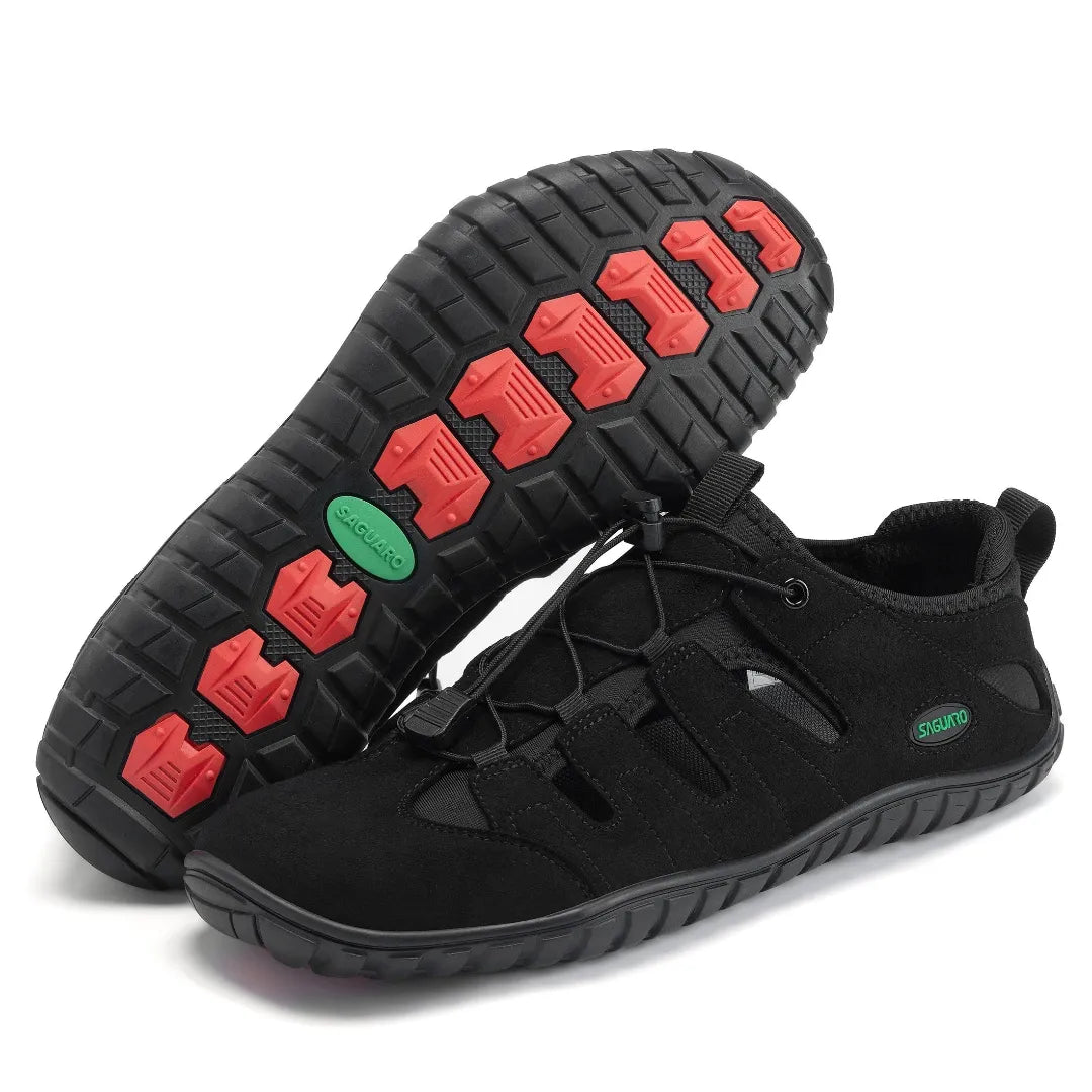 Par de sandalias híbridas Breeze I, suela flexible y zero drop.