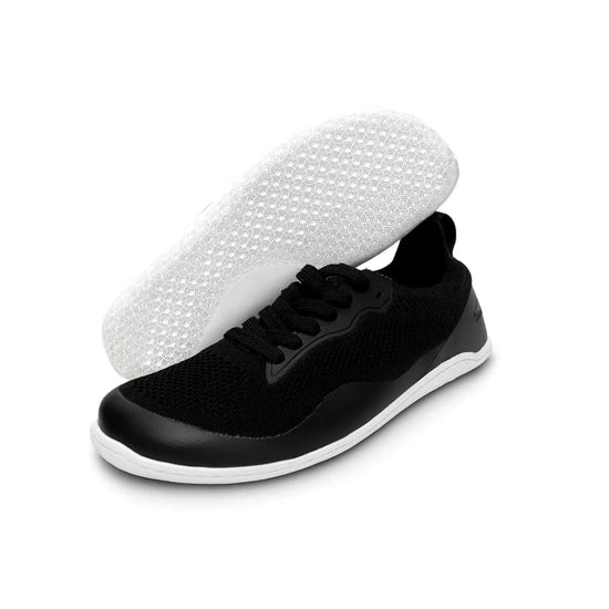 Suela plana para levantamiento de pesas zapatilla negra.