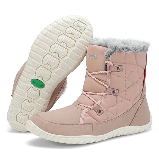 Suela de caucho blanca totalmente plana para botas de invierno Saguaro Rise I.