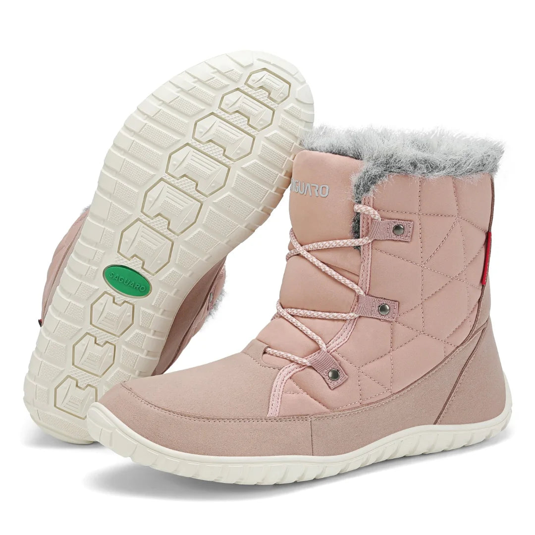 Suela de caucho blanca totalmente plana para botas de invierno Saguaro Rise I.