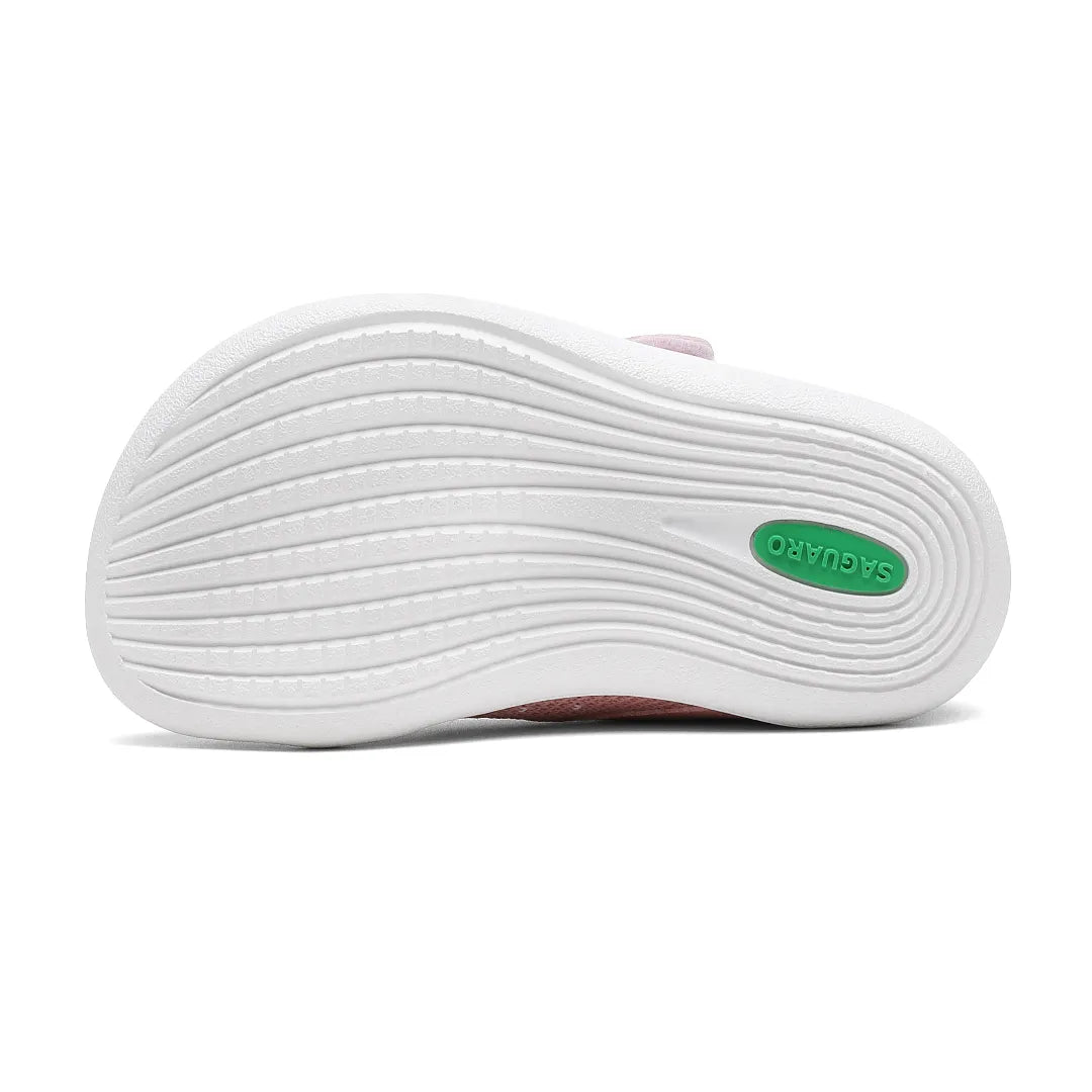 Suela plana y flexible zapatilla barefoot Saguaro rosa para niños.