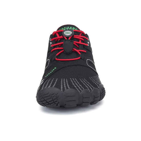 Zapatillas Vitality IV rojas vista frontal destacando puntera ancha ergonómica.