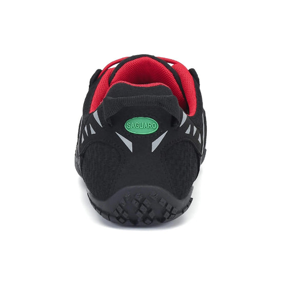 Saguaro Vitality IV rojo vista trasera mostrando talón reforzado y estable.