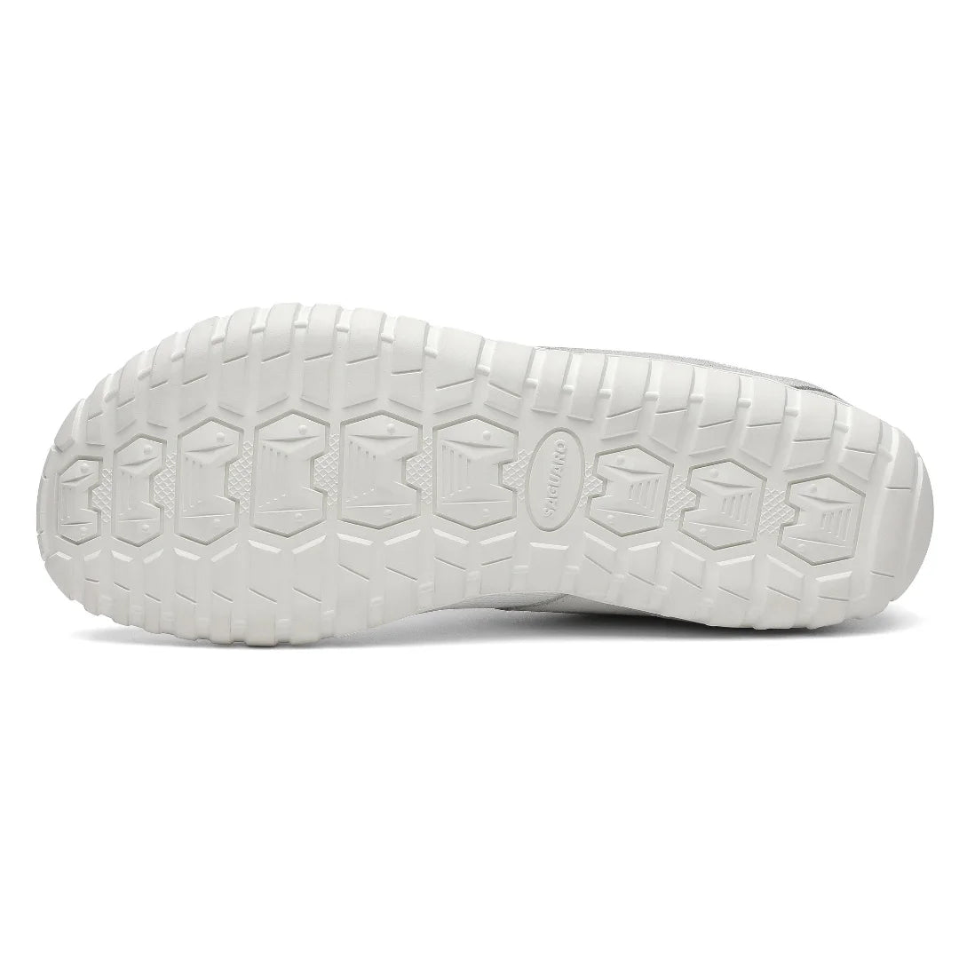 Suela flexible y antideslizante de Saguaro Wish I blanca vista inferior.