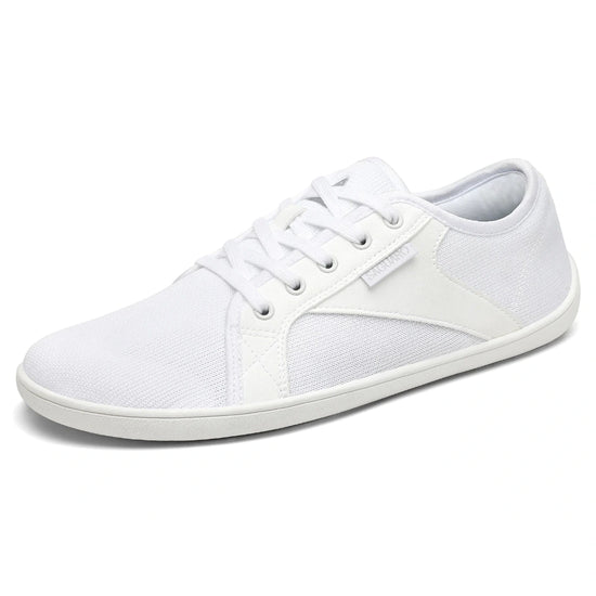 Zapatilla minimalista Saguaro blanca, puntera ancha y zero drop.