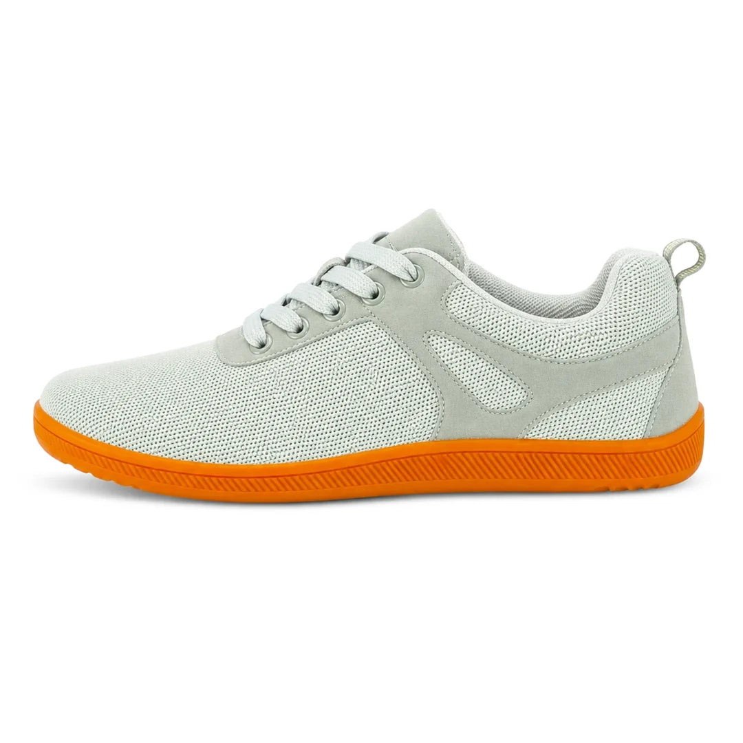 Zapatos de horma ancha para hombre ZZFABER Comfy I grises, zapatillas casuales con puntera amplia y suela plana elástica en Chile.