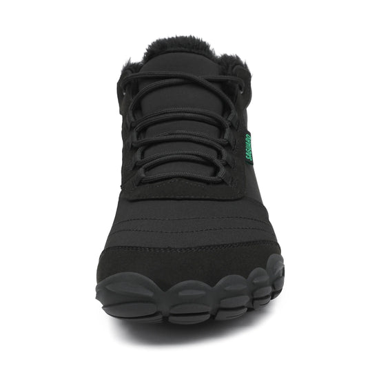 Zapatillas anchas de invierno con puntera reforzada para proteger los dedos del frío.