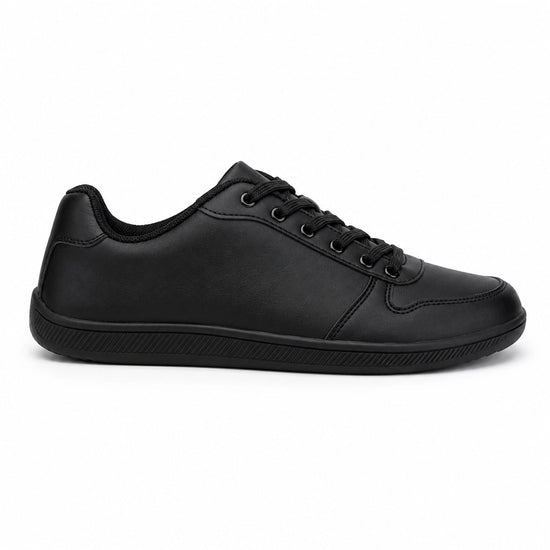 Zapatilla casual elástica ZZFABER Easy I color negro, calzado cómodo con flexibilidad garantizada diseñado para pies con empeine alto en Chile.
