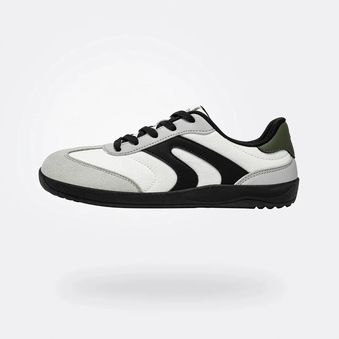 Zapatillas anchas urbanas con suela plana zero drop y horma anatómica para mujer y hombre.