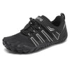 Zapatillas barefoot escolares negras Saguaro Kids Vigor II para uniforme y deportes.