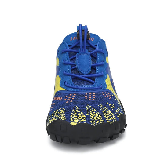 Zapatillas barefoot Saguaro Kids Fast I azul vista frontal