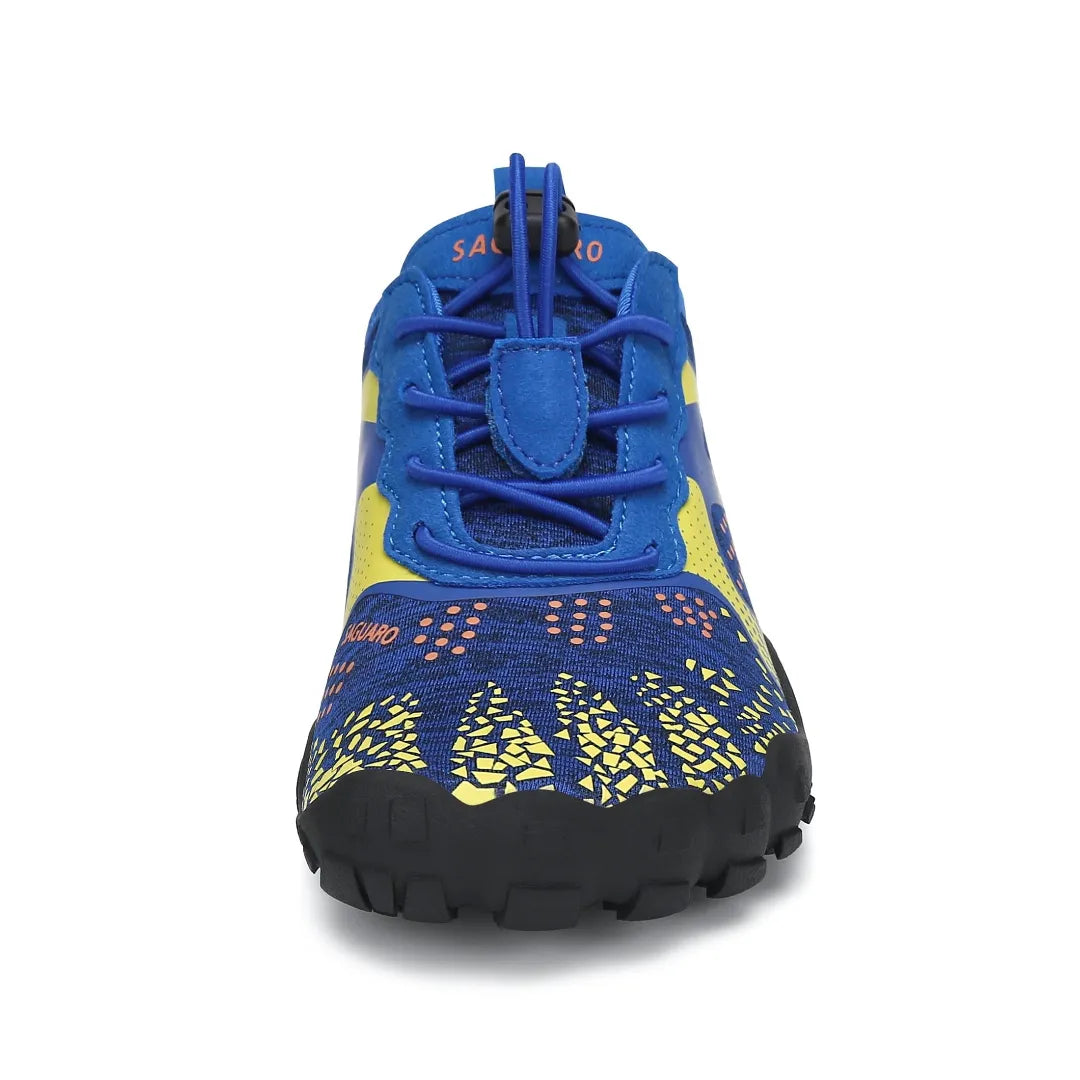 Zapatillas barefoot Saguaro Kids Fast I azul vista frontal