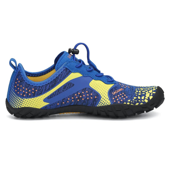 Zapatillas barefoot Saguaro Kids Fast I azul vista lateral interna