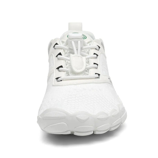 Zapatillas barefoot Kids Free I blancas vista frontal