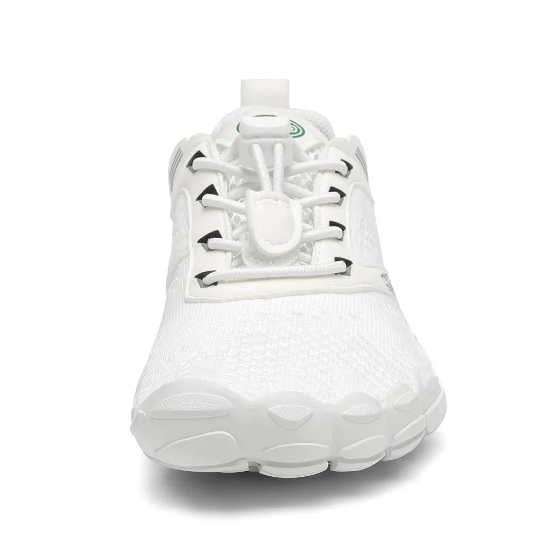 Zapatillas barefoot Kids Free I blancas vista frontal