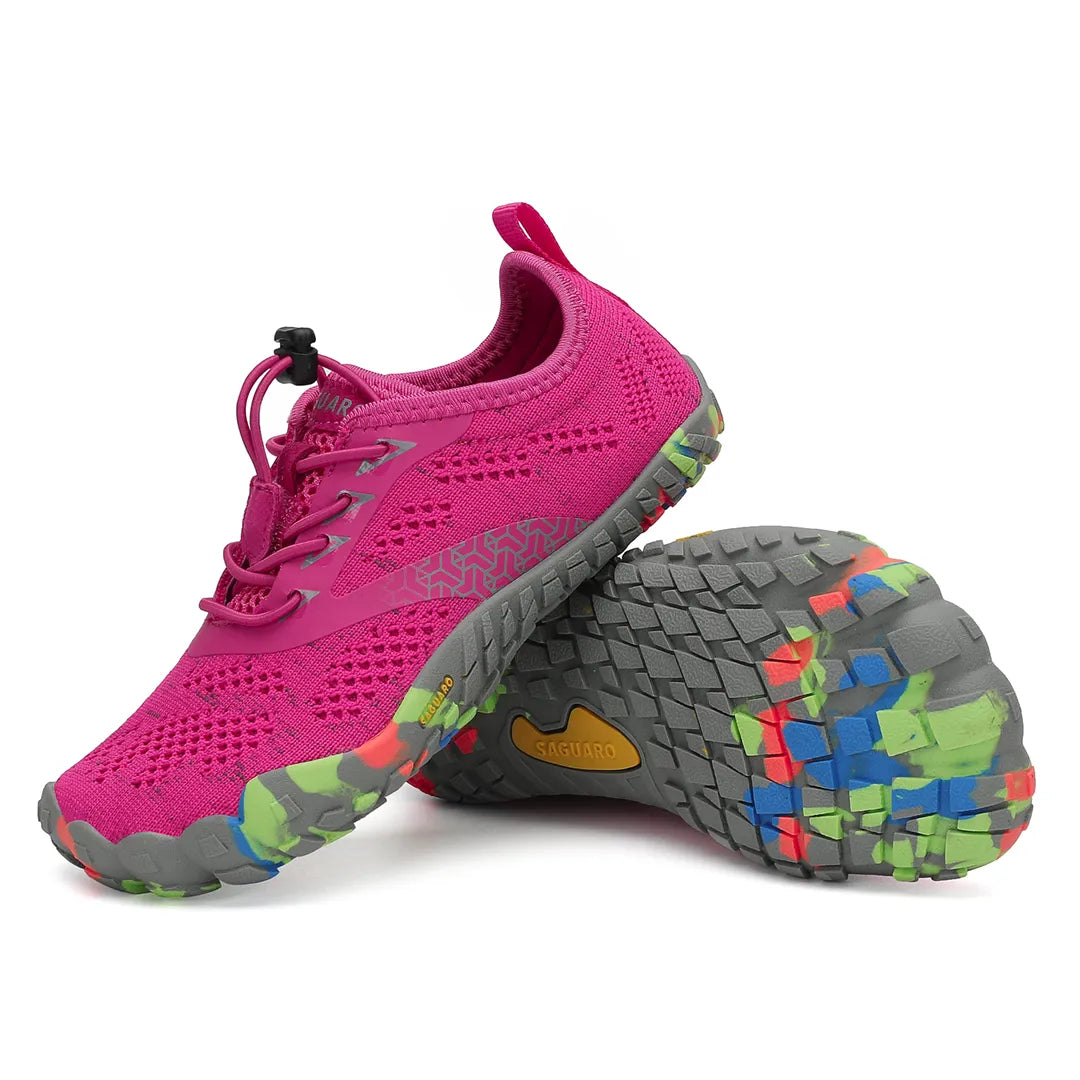 Par de zapatillas barefoot Saguaro Kids Smart I rosas