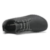 Vista superior de zapatillas ergonómicas Saguaro Noble IV negras, espacio anatómico ideal para pies con empeine alto.