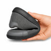 Zapatilla ergonómica gris ZZFABER Bamba I, calzado casual respetuoso doblado para mostrar su suela flexible drop cero en Chile.