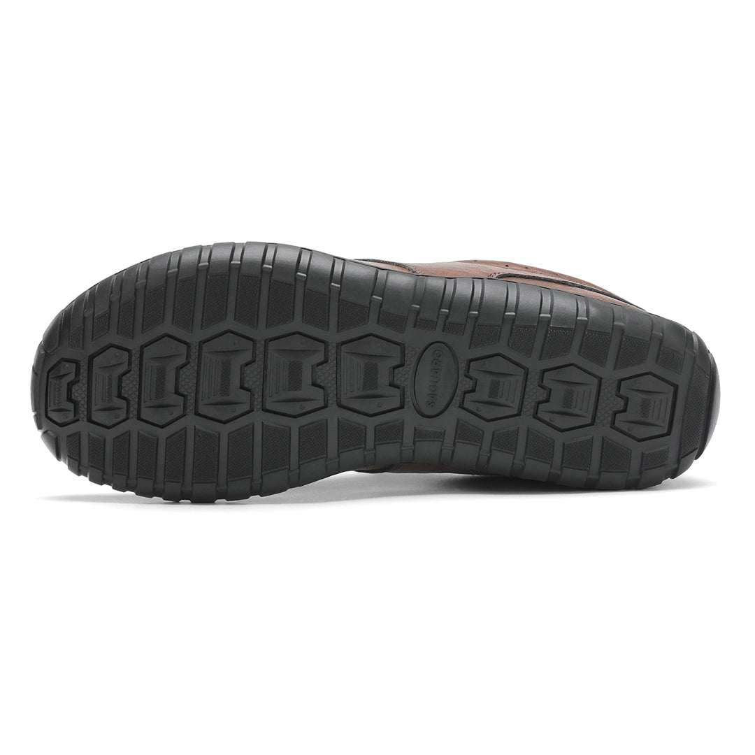 Suela plana drop cero de zapatos ergonómicos Saguaro Noble IV, calzado minimalista flexible disponible en tienda física de Chile.