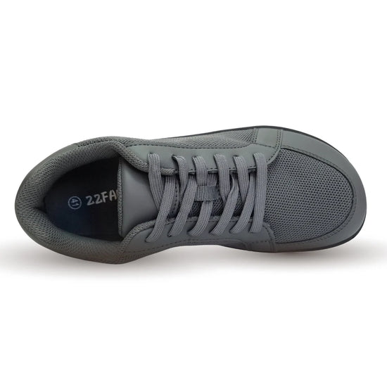 Zapatilla ZZfaber Bamba I gris vista desde arriba.