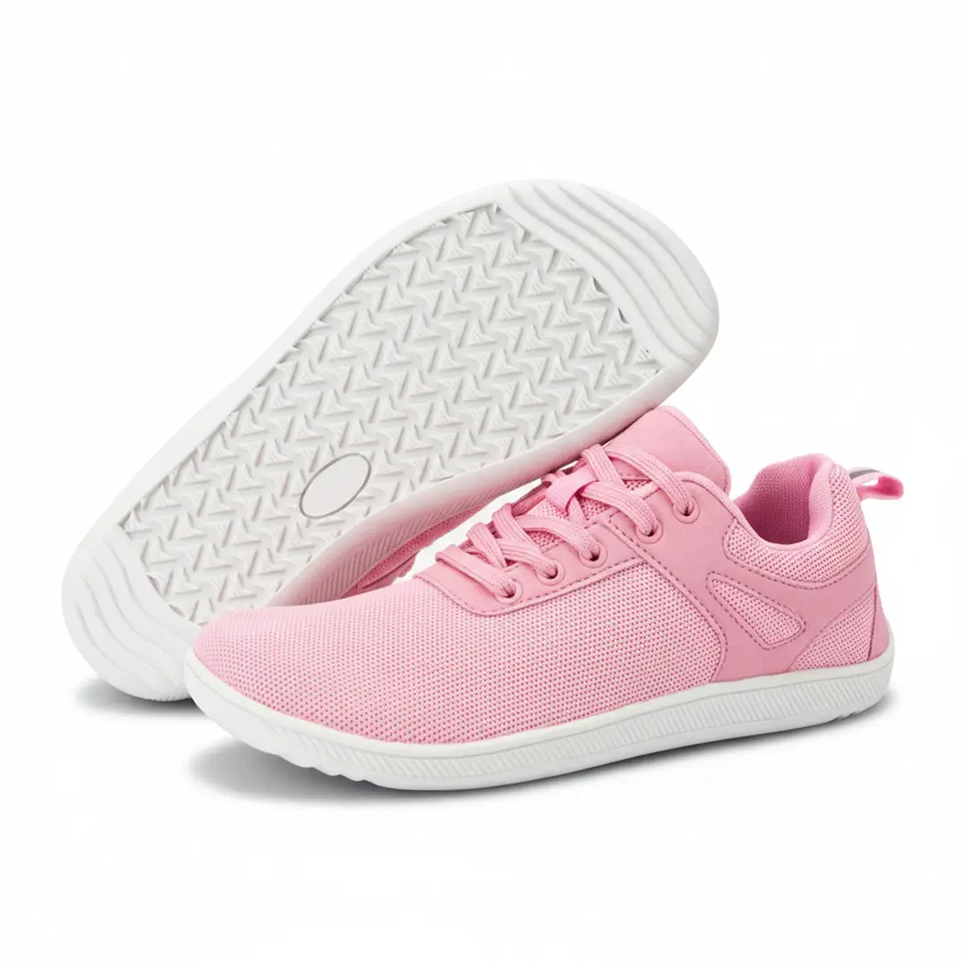 Suela flexible y diseño lateral de la Comfy I rosa.